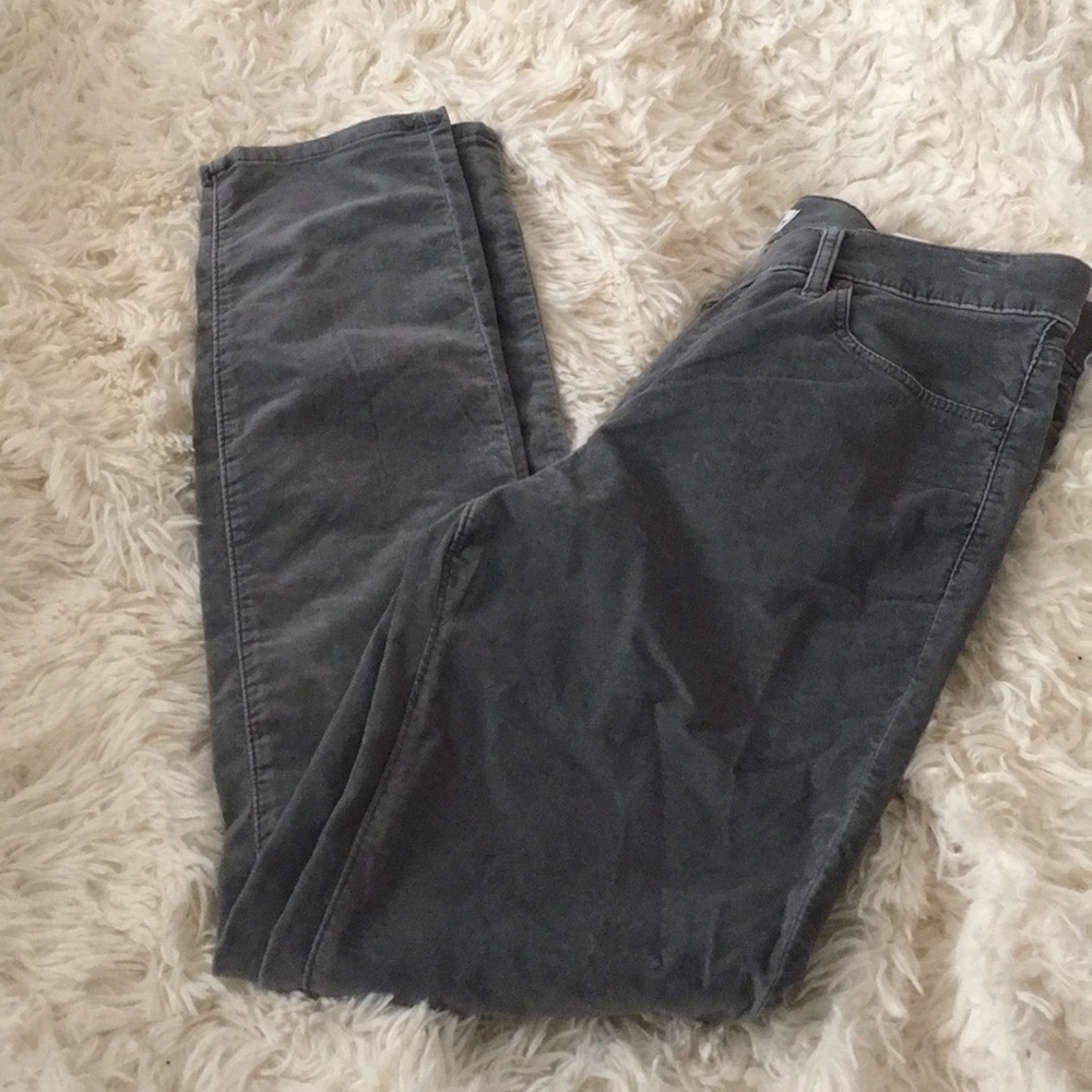 Loft Modern Skinny Stretch Velvet Pants
